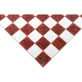 Borderless Marble Stone Luxury Chess Board 18'' - Red and White  From Royal Chess Mall