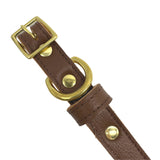 Plain Leather Dog Collar from Bonne et Filou
