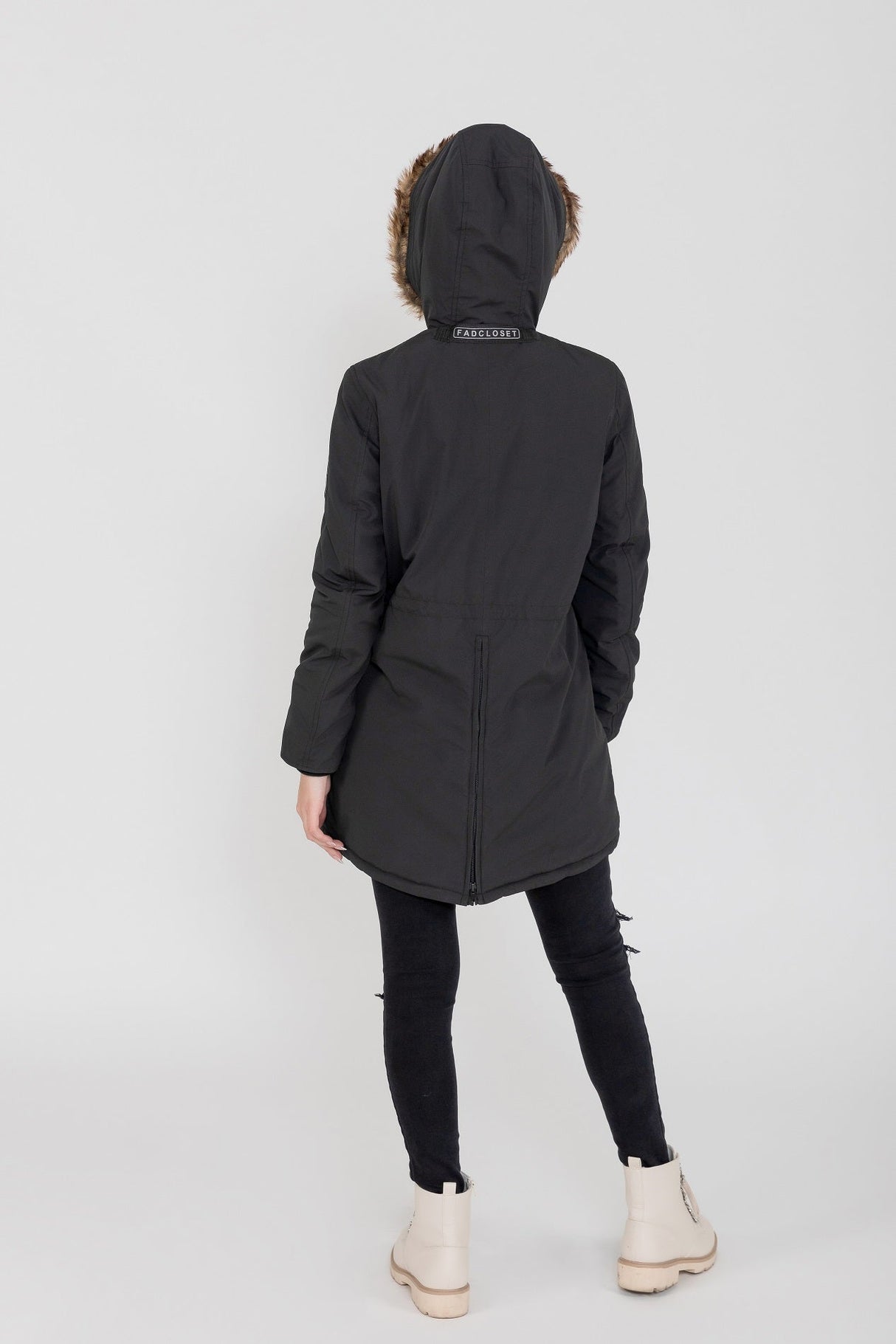 Women's Louise Ultra Lite Hooded Winter Parka Coat From FAD
