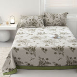 Reversible Pastoral Leaf Cotton Quilt from Moderny