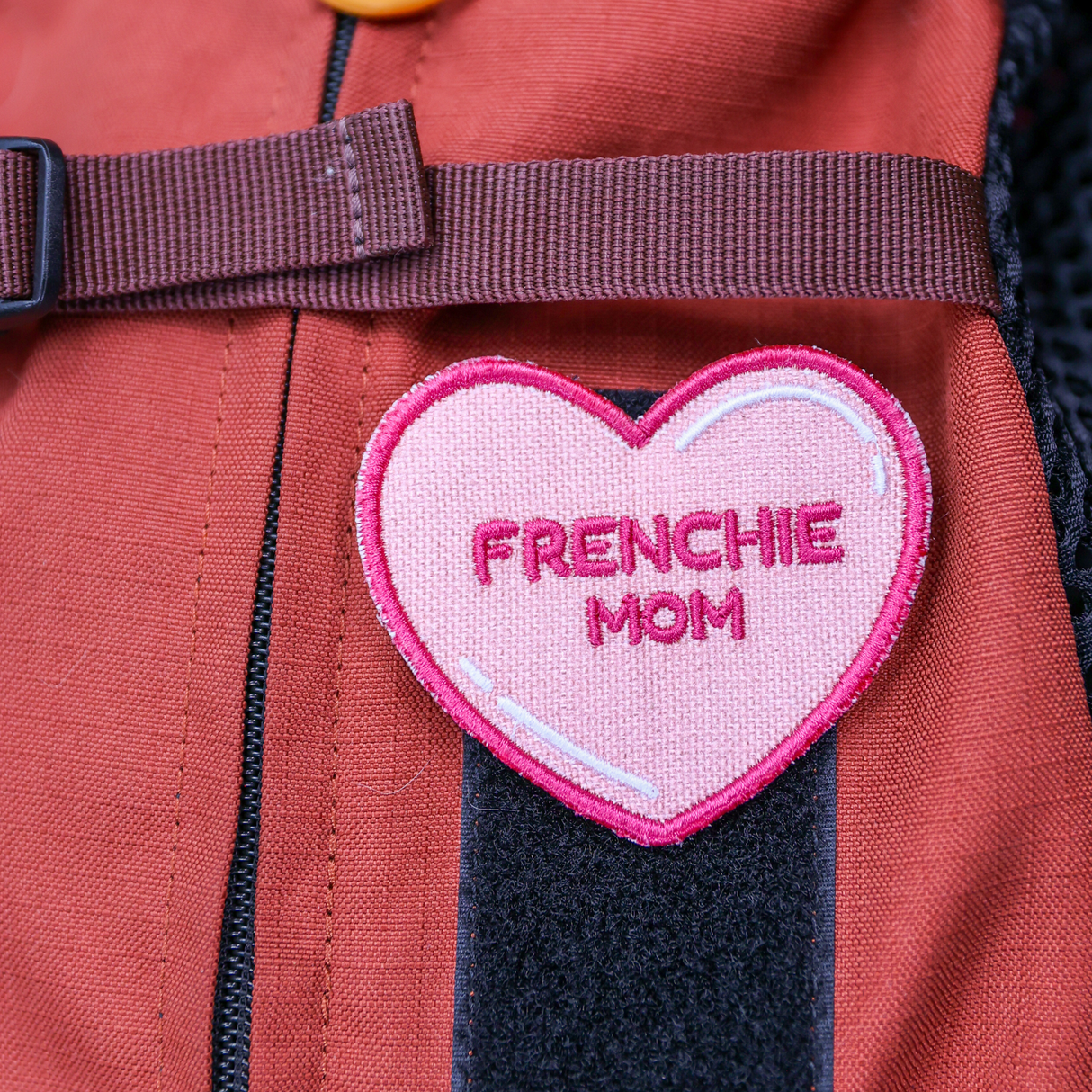 Frenchie Mom Heart Patch from K9 Sport Sack