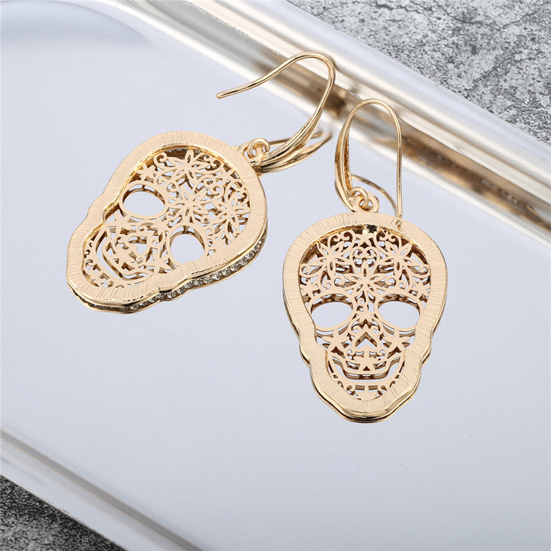 Sugar Skull Drop Earrings from Zapps Clothing