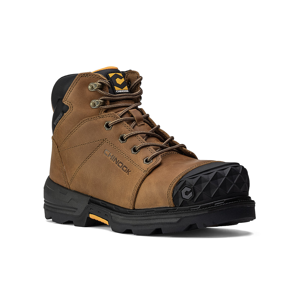 Maverick 6” Comp Toe Men’s Waterproof Work Boot - Wheat From Chinook Footwear