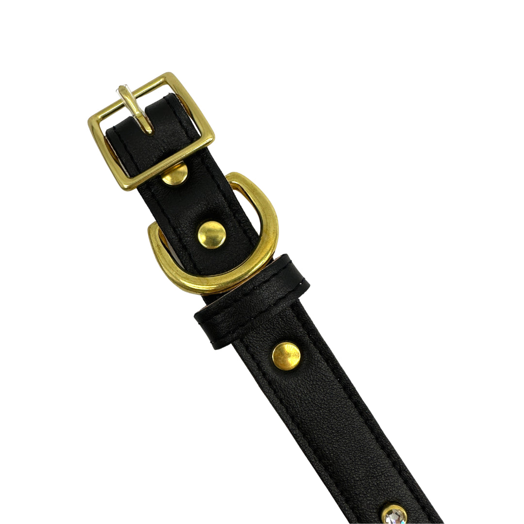 Plain Leather Dog Collar from Bonne et Filou
