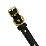 Plain Leather Dog Collar from Bonne et Filou