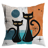 Atomic Retro Feline Cushion Cover from Moderny