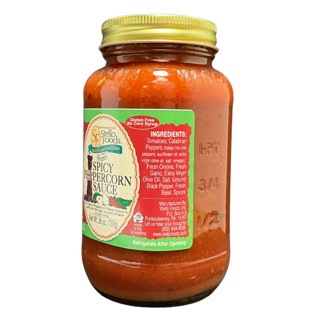 Stello Foods - Rosie's Spicy Peppercorn Pasta Sauce - 26 oz from Stello Foods