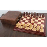 Jacques Cook Staunton Collectors Chess Set- Chess Pieces Only- Bud Rosewood 1849 - 3.75" From Royal Chess Mall