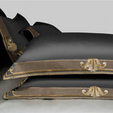 Border Embroidered Cotton Duvet Cover Set from Moderny