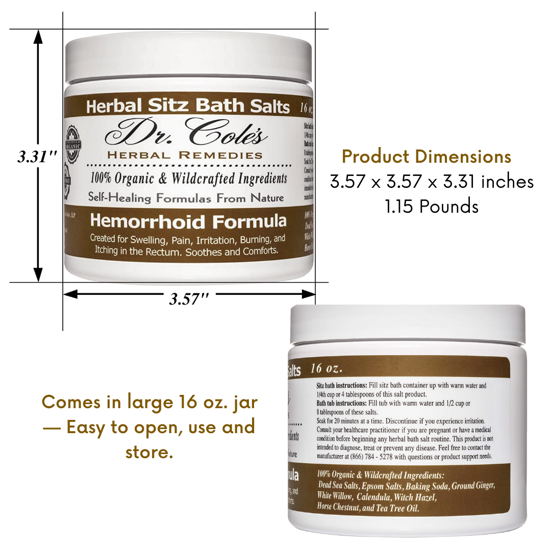 Dr. Cole's Hemorrhoid Balm and Salts Bundle From Dr. Cole's Herbal Remedies