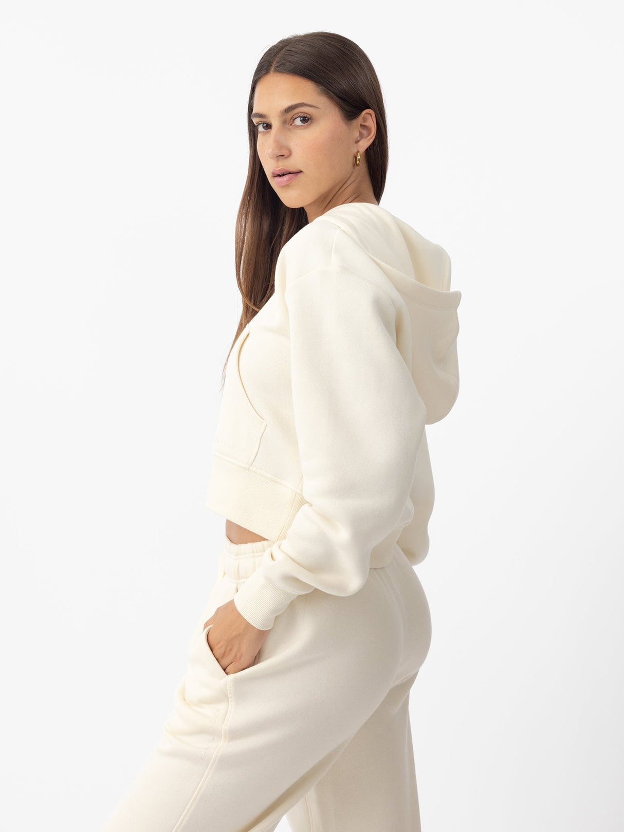 Women's CityScape Cropped Full Zip from Cozy Earth