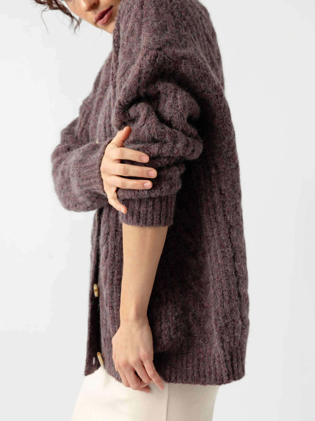 Oversized Cable Knit Cardigan from Cozy Earth