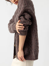 Oversized Cable Knit Cardigan from Cozy Earth