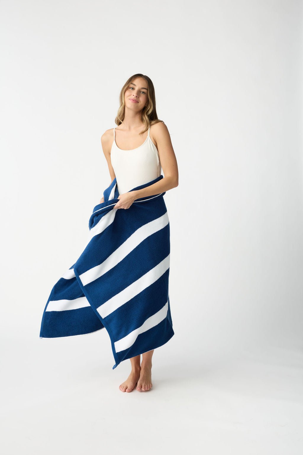 Classic Stripe Resort Towel from Cozy Earth