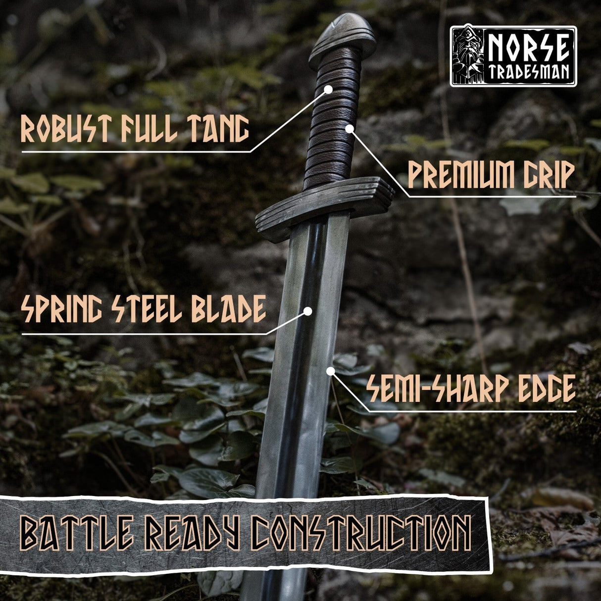 10th Century Viking Sword - "Helbítr" from Norse Tradesman