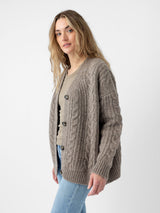 Oversized Cable Knit Cardigan from Cozy Earth