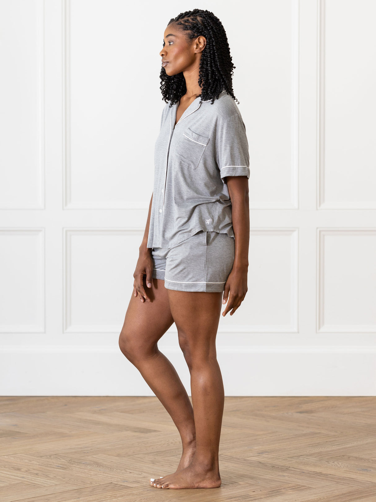 Women's Bamboo Stretch-Knit Short Sleeve Pajama Set from Cozy Earth
