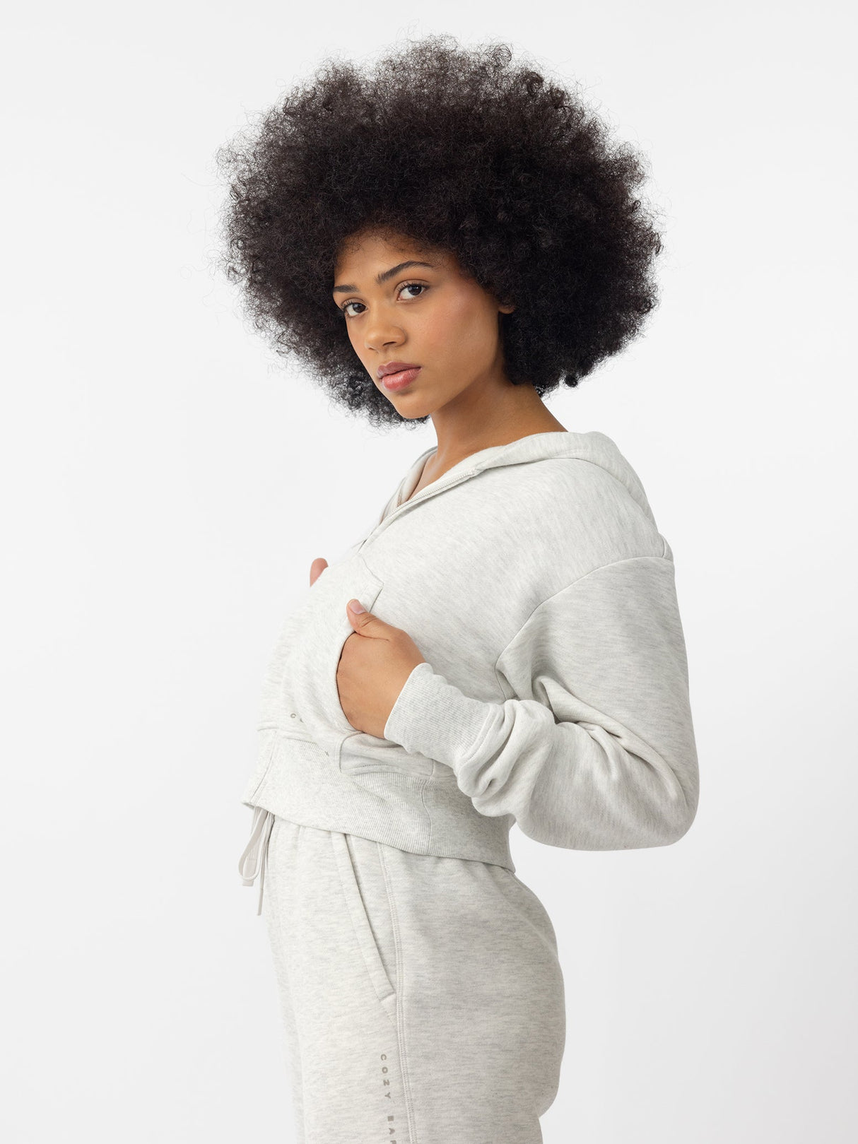 Women's CityScape Cropped Full Zip from Cozy Earth