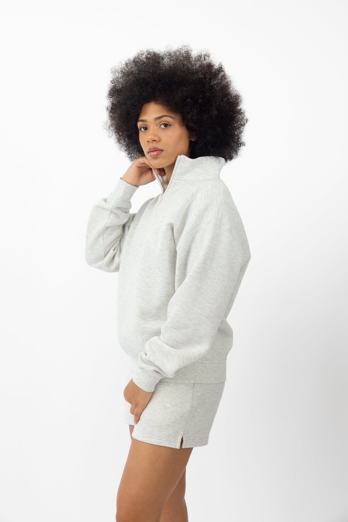 Women's CityScape Quarter Zip from Cozy Earth