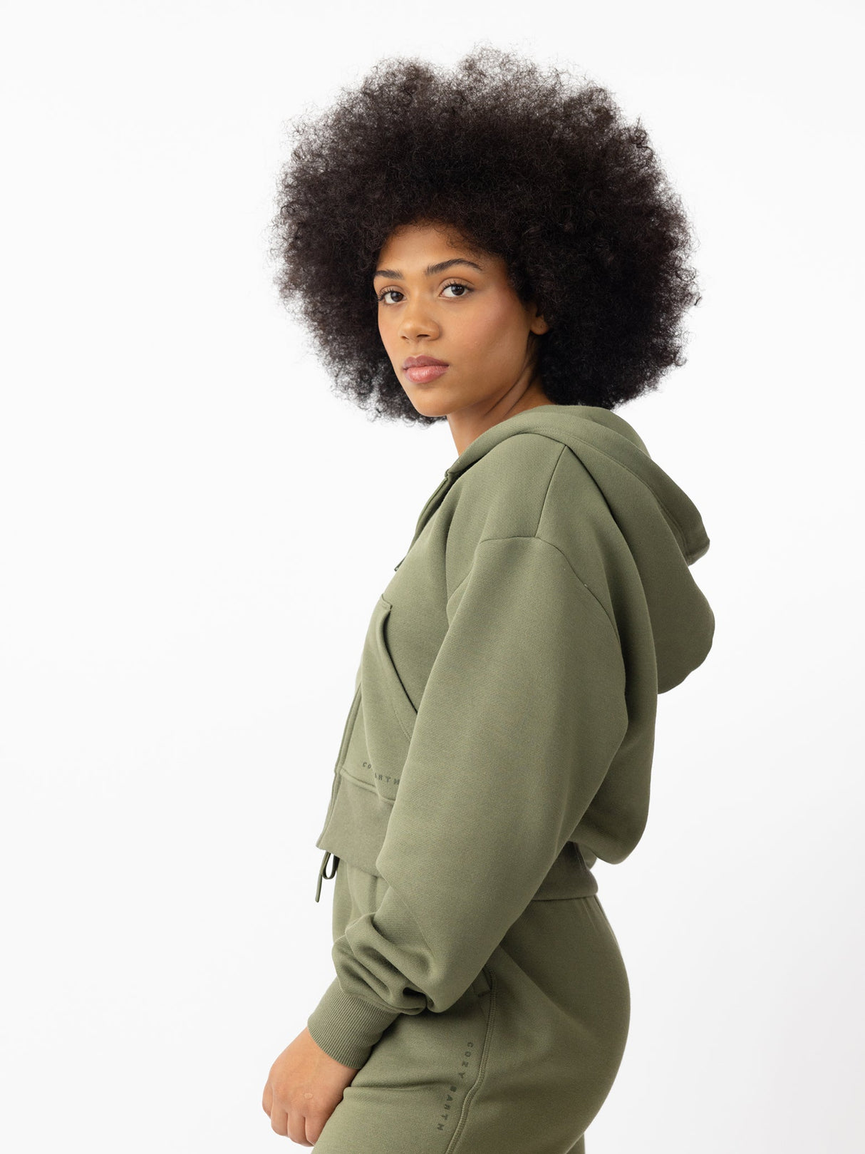 Women's CityScape Cropped Full Zip from Cozy Earth