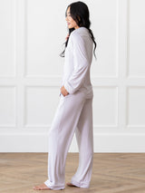 Women's Bamboo Stretch-Knit Long Sleeve Pajama Set from Cozy Earth