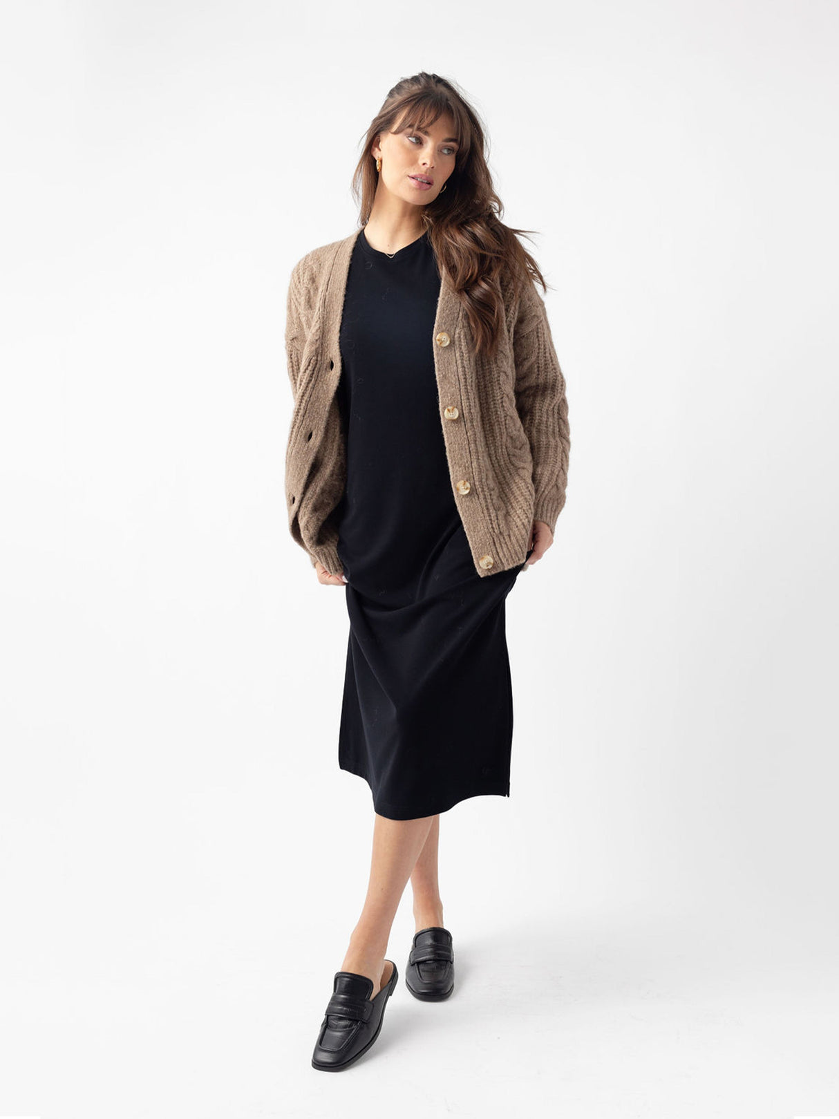 Oversized Cable Knit Cardigan from Cozy Earth