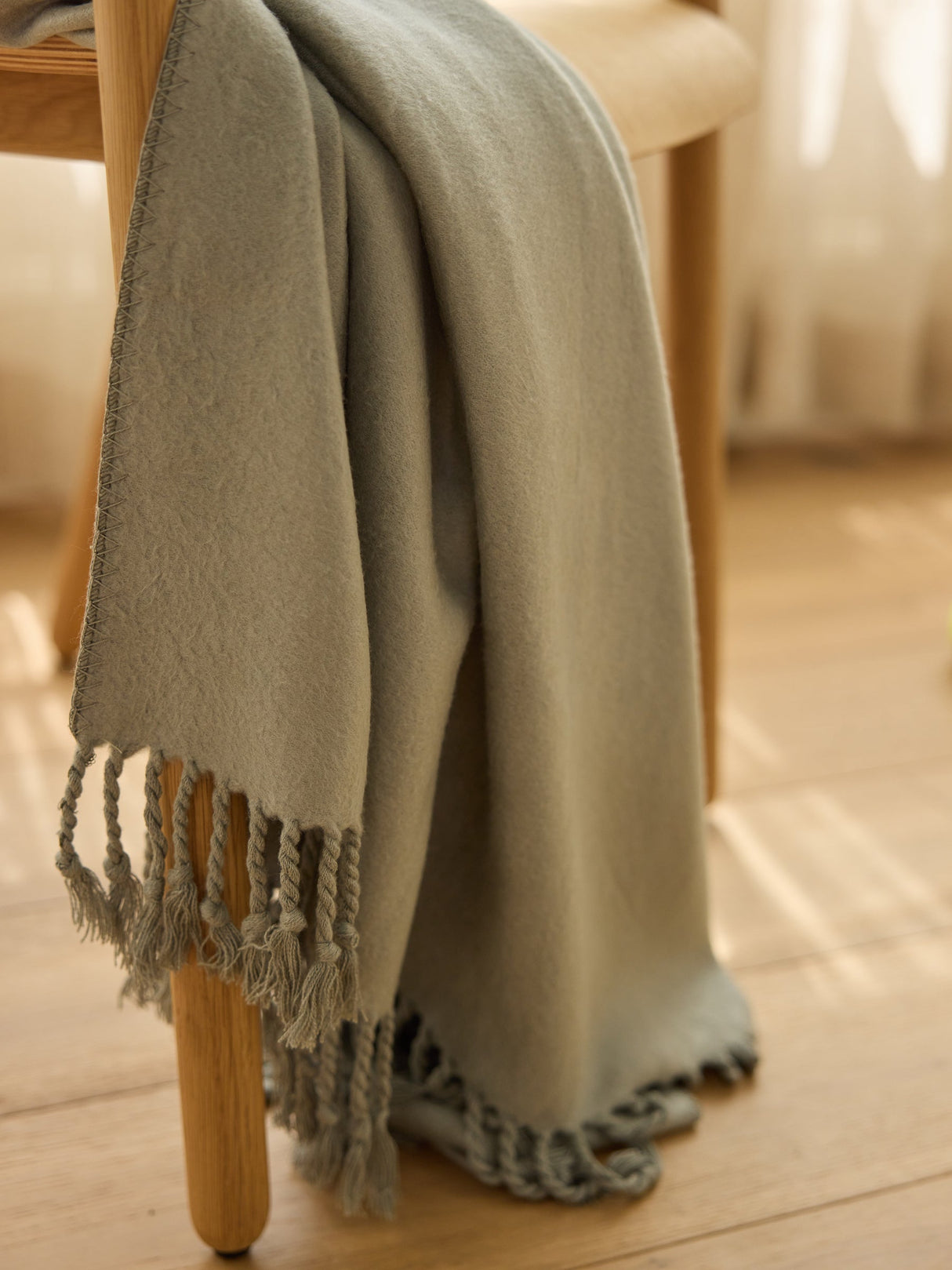 Bamboo Tassel Throw from Cozy Earth