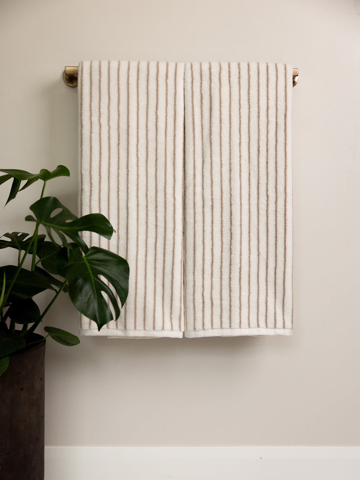 Luxe Striped Bath Towels From Cozy Earth