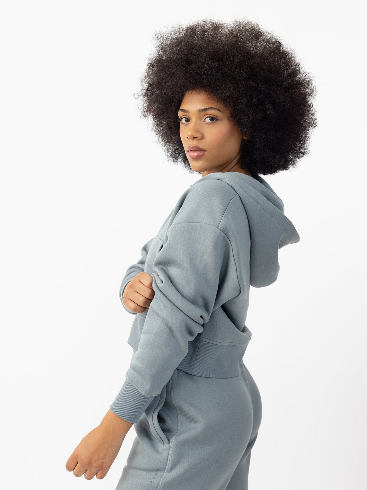 Women's CityScape Cropped Full Zip from Cozy Earth