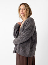 Oversized Cable Knit Cardigan from Cozy Earth