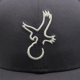 Black/Grey Eagle Performance Hat from Talon Golf LLC