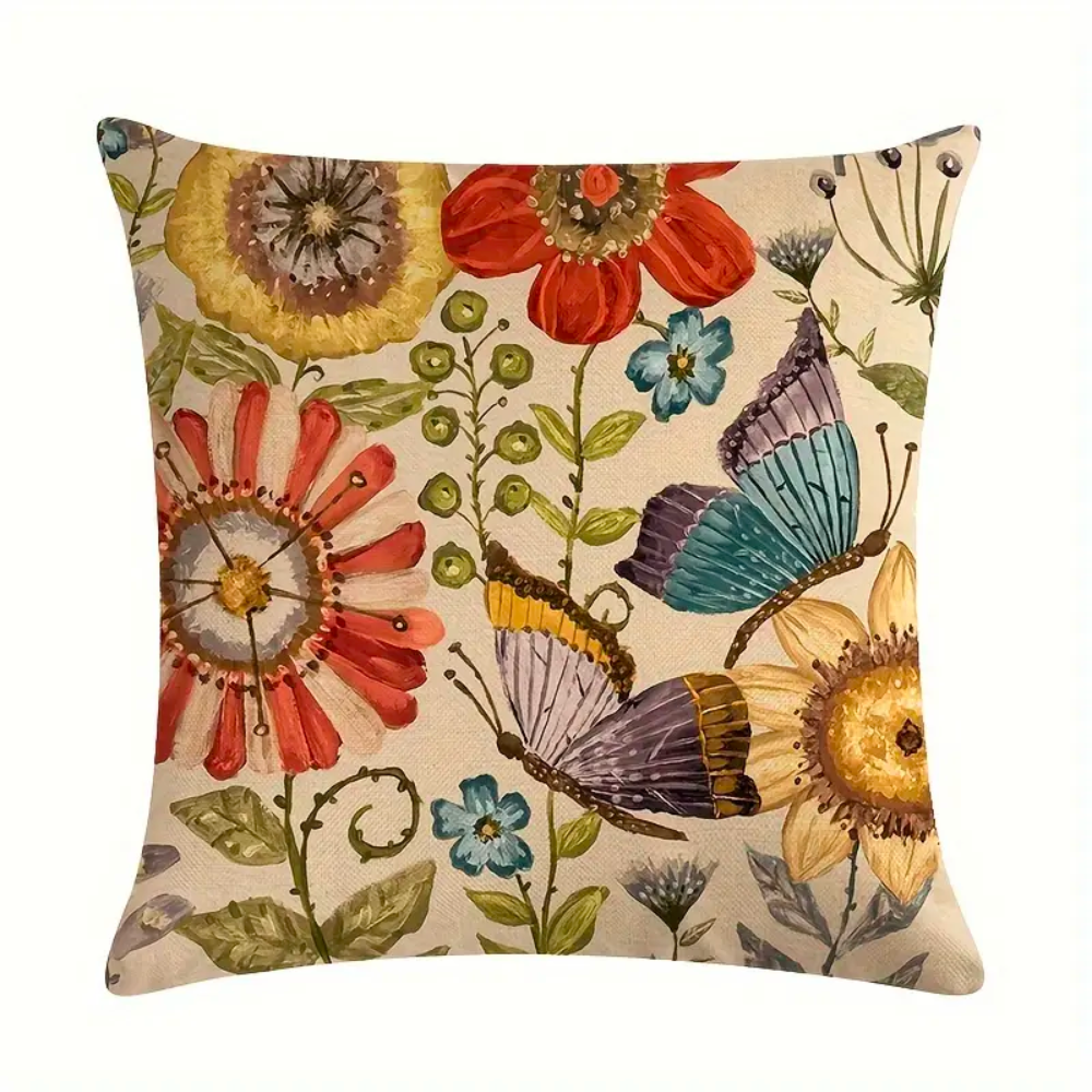 Mexican Flowers Cushion Covers from Moderny