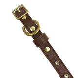 Plain Leather Dog Collar from Bonne et Filou