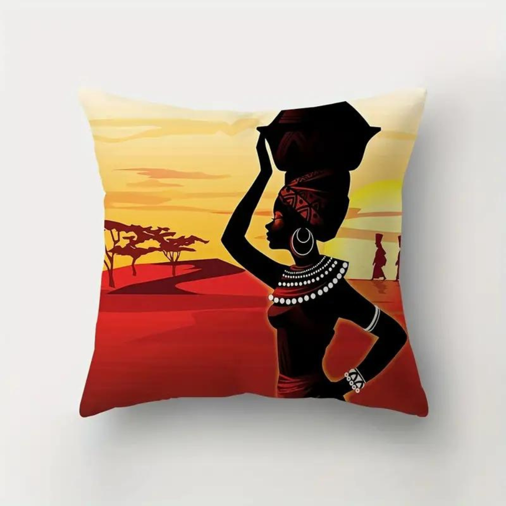 African Women Cushion Cover from Moderny