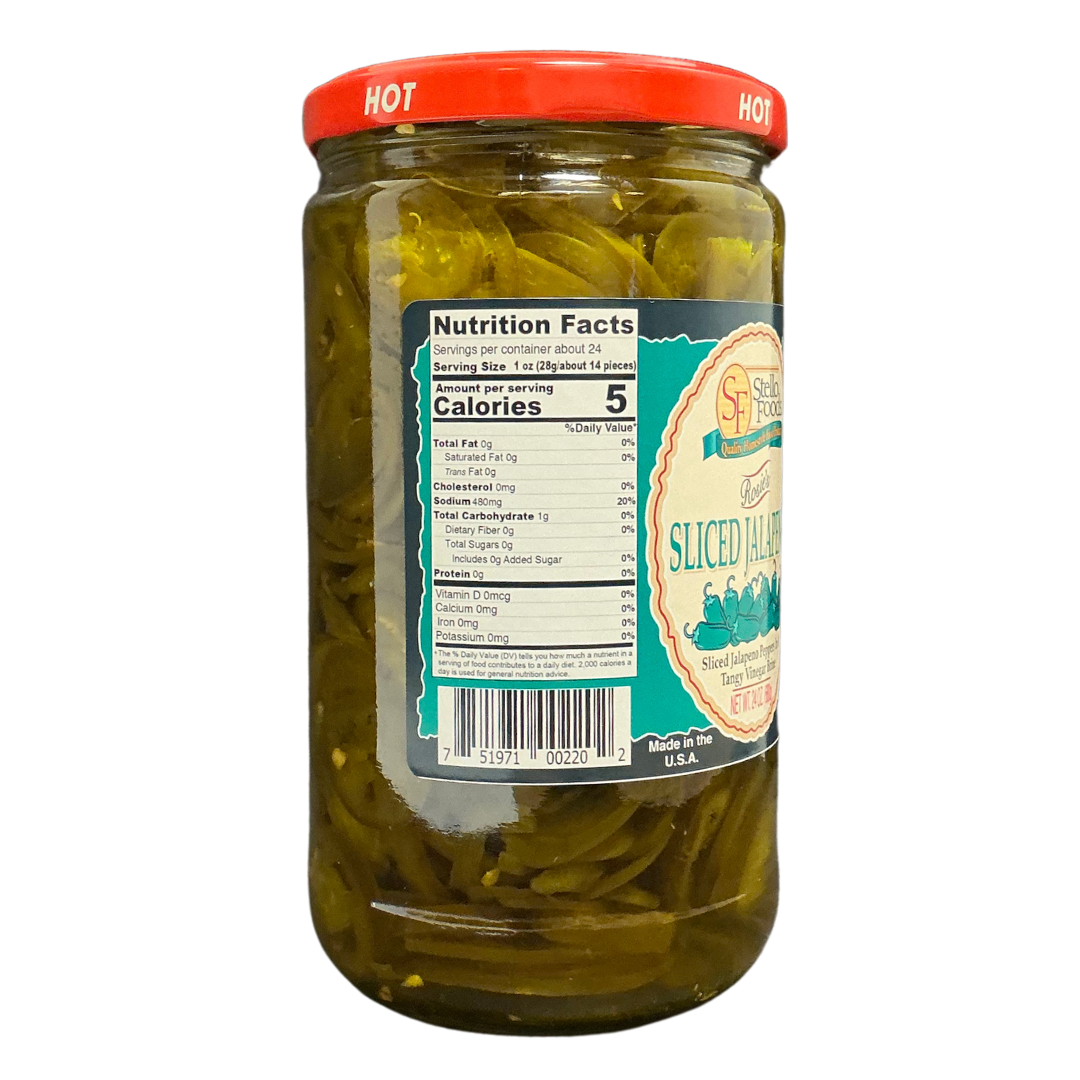 Stello Foods - Rosie's Jalapeños Sliced 24 oz from Stello Foods