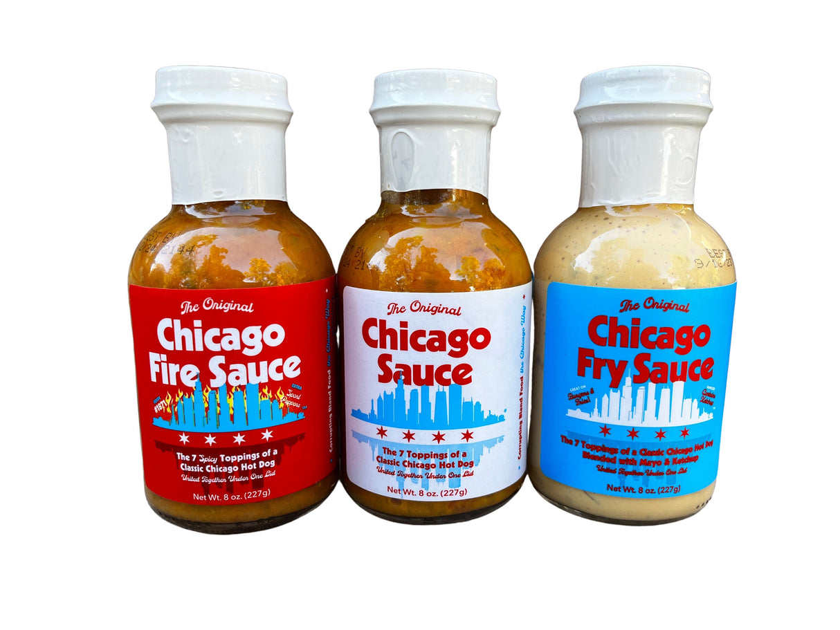 Chicago Sauce, Chicago Fire Sauce, & Chicago Fry Sauce from Big Fork Brands