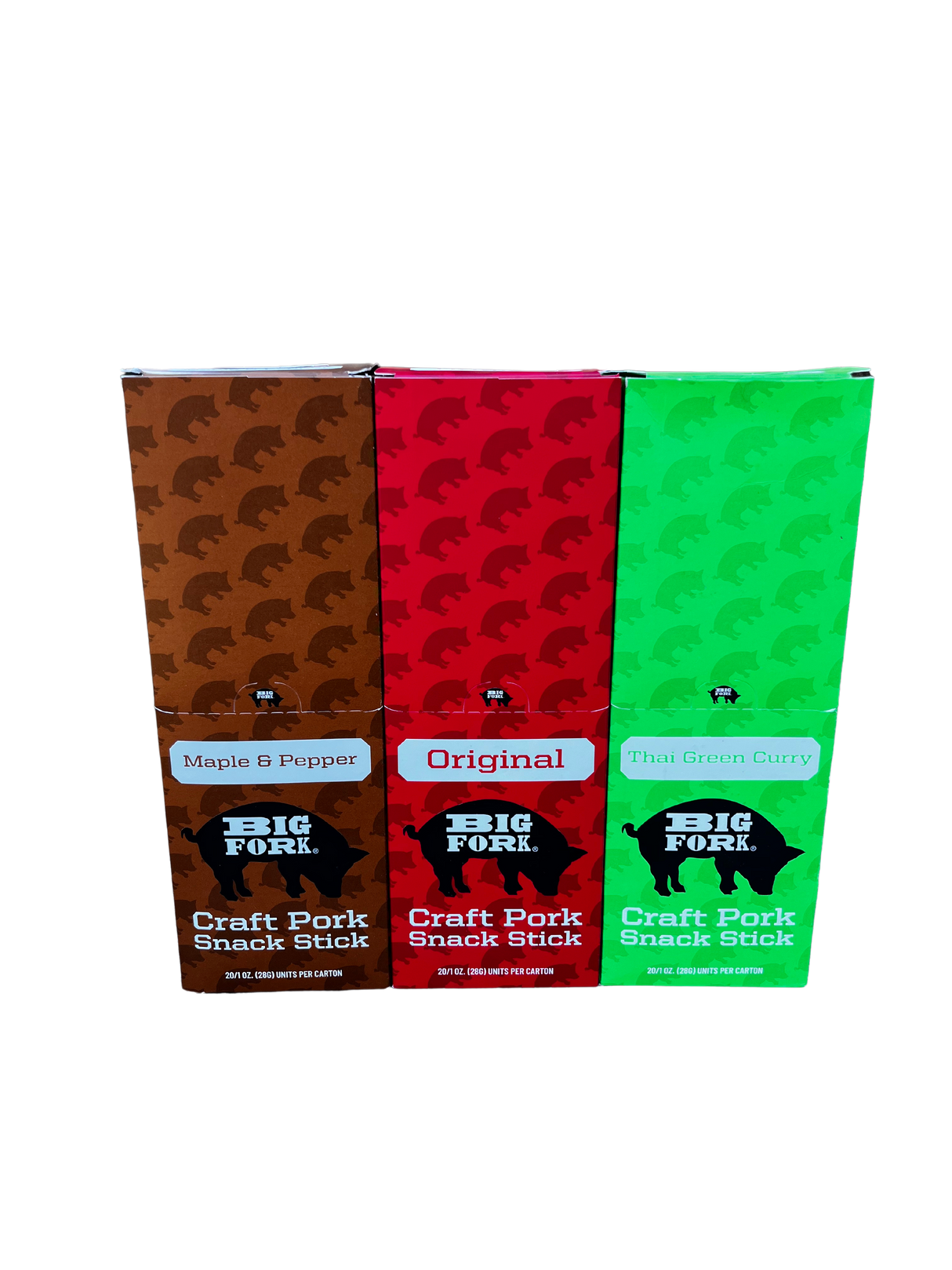 Craft Pork Snack Stick Collection (60 Sticks Total) from Big Fork Brands