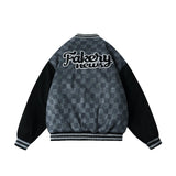 Checkered Winter Bomber Jacket from Niepce Inc