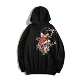 Dancing Fish Embroidery Hoodie from Niepce Inc