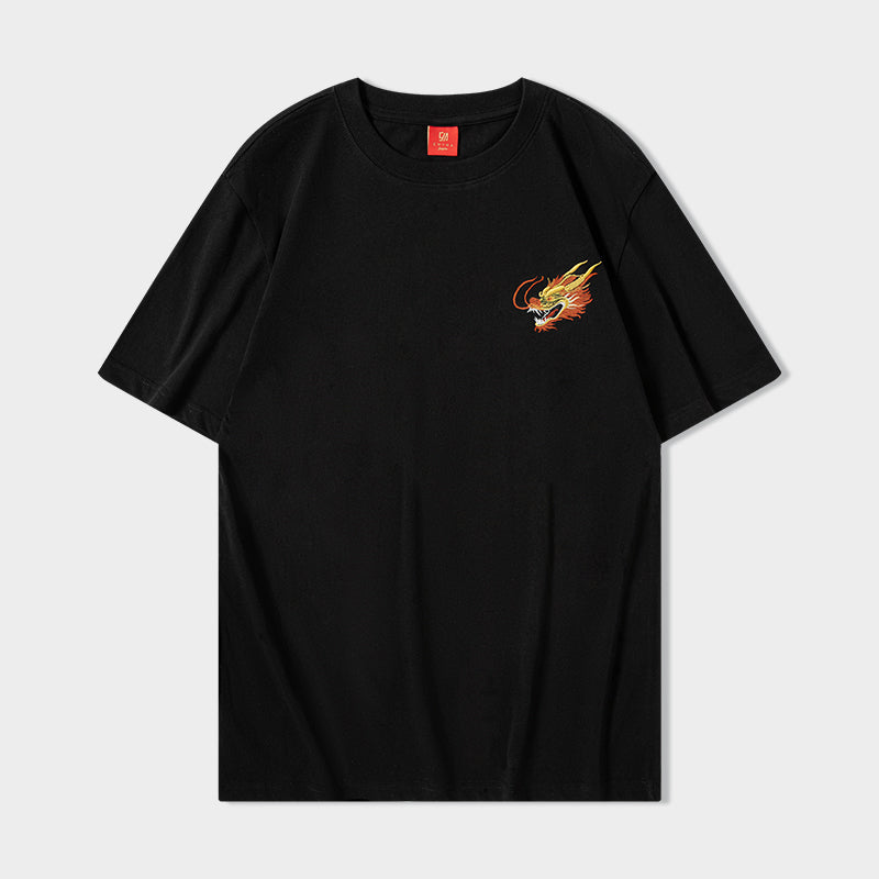 Golden Dragon Embroidery Tee from Niepce Inc
