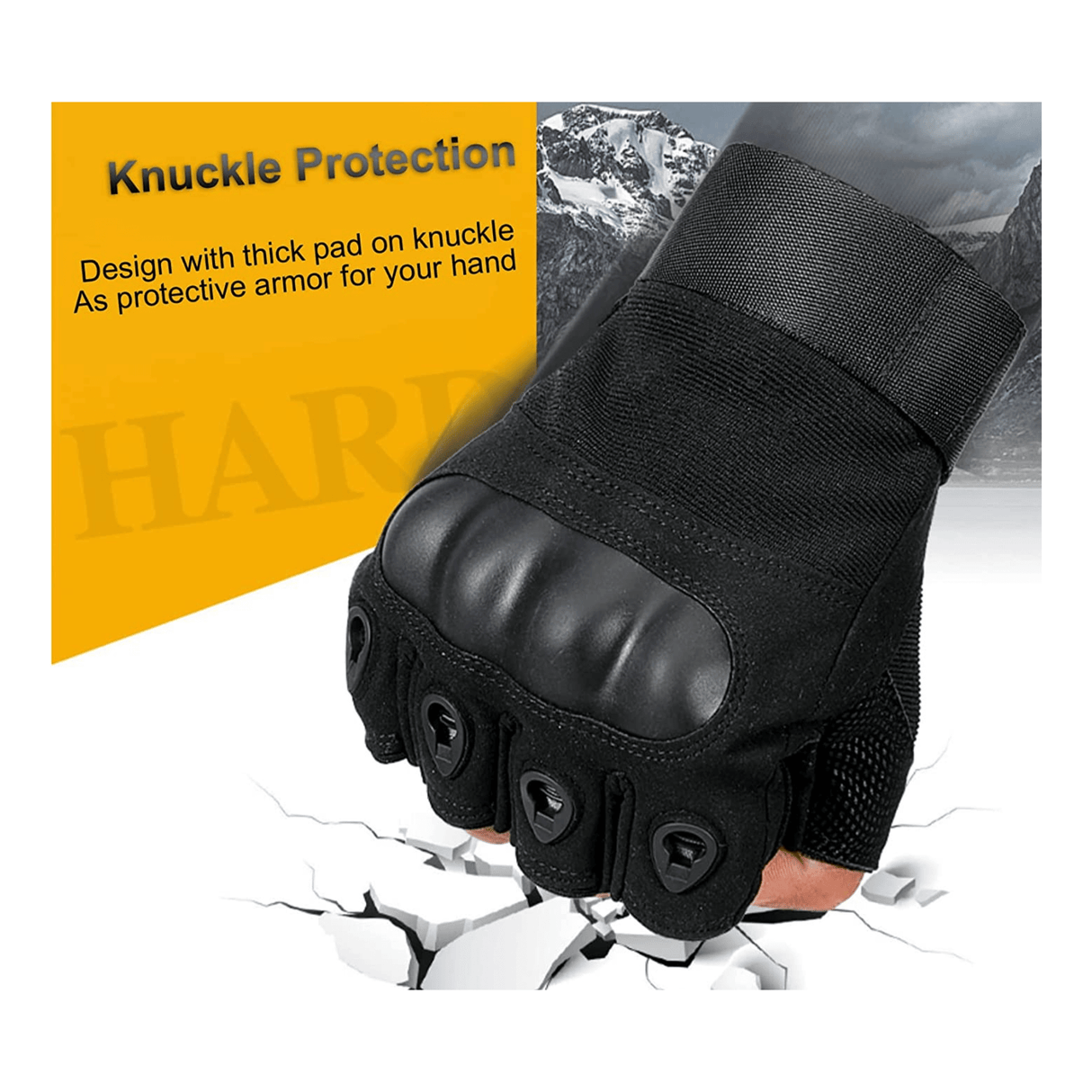 Tactical Fingerless Airsoft Gloves for Outdoor Sports, Paintball, and Motorcycling from Jupiter Gear