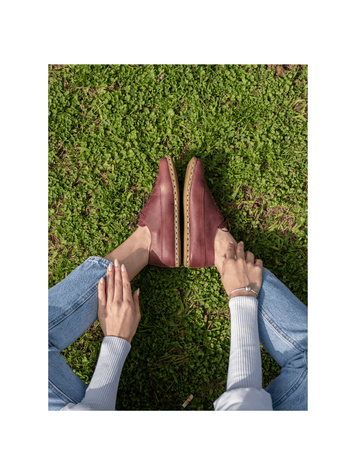 Men's Red Barefoot Sneakers from Atlantis Handmade Shoes