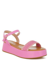 Anglong Raffia Flatform Sandals from My Pampered Life Seattle