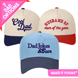 3D Embroidery 'Dad' Snapback Hat from United Monograms