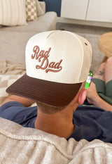 3D Embroidery 'Dad' Snapback Hat from United Monograms
