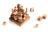 3D Tic Tac Toe - Wooden XOXO Game from Kubiya Games