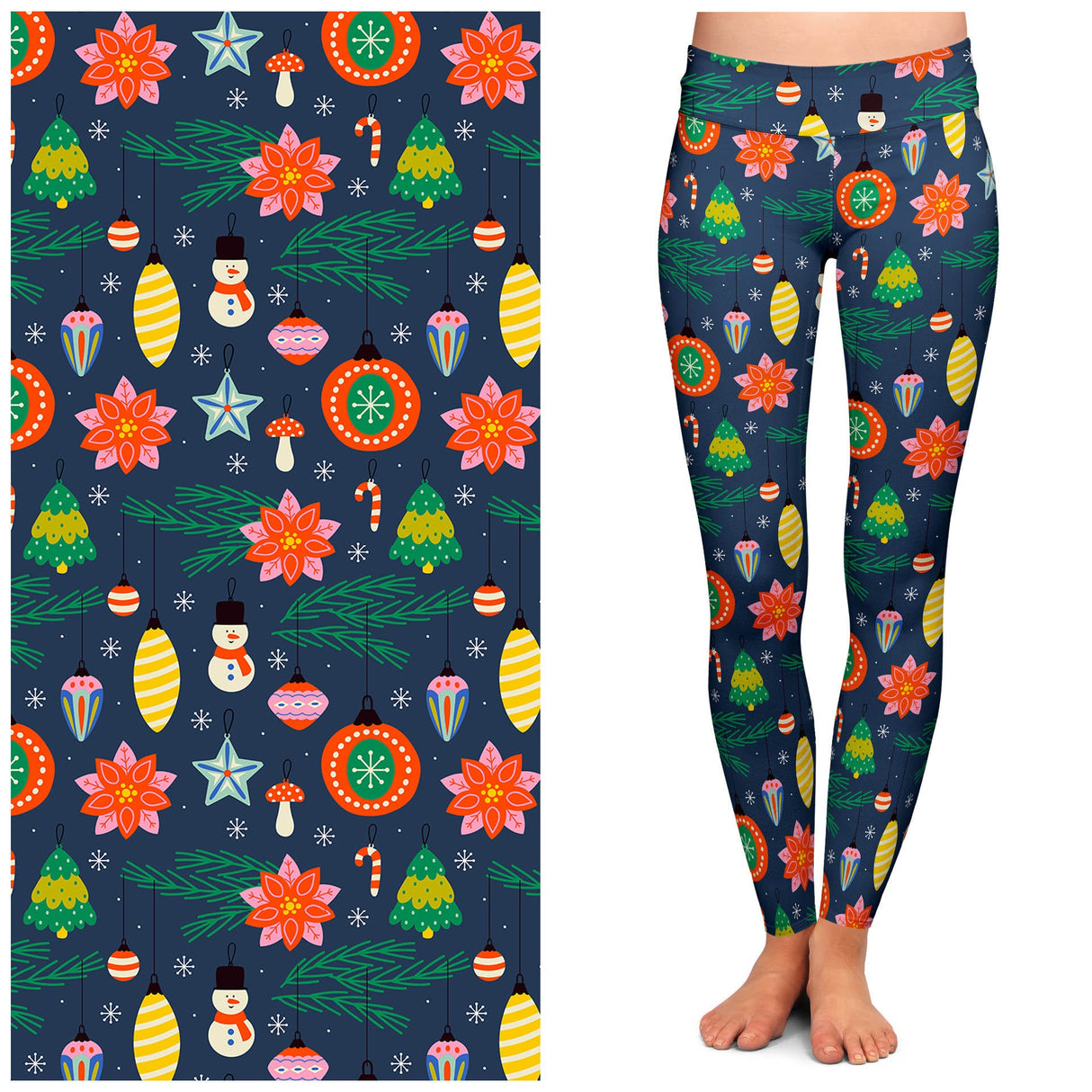 Christmas Cheer Buttery Soft Leggings by Lipstick & Chrome From Quirks!