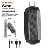 HyperGear Wave Water Resistant Wireless Speaker with Extended Battery Life (WATER-PRNT) from Jupiter Gear