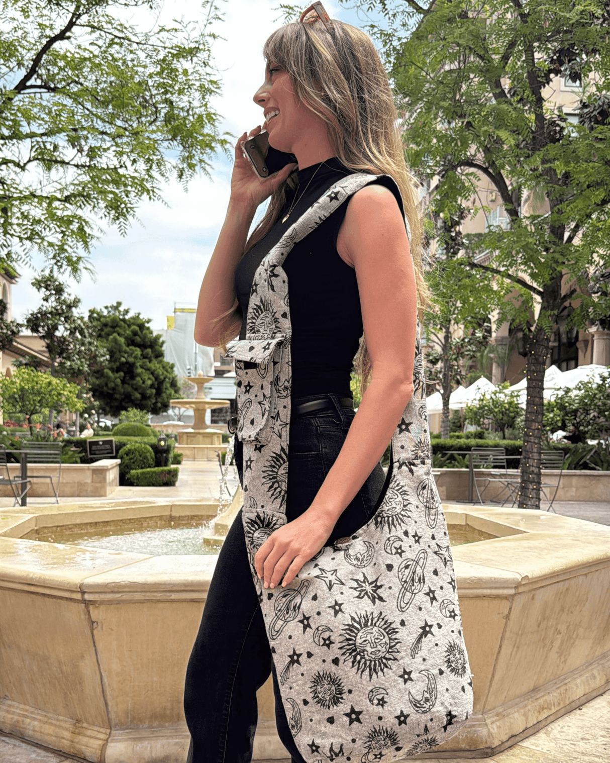 Kathmandu Collection Celestial Print Hobo Bag from Jupiter Gear