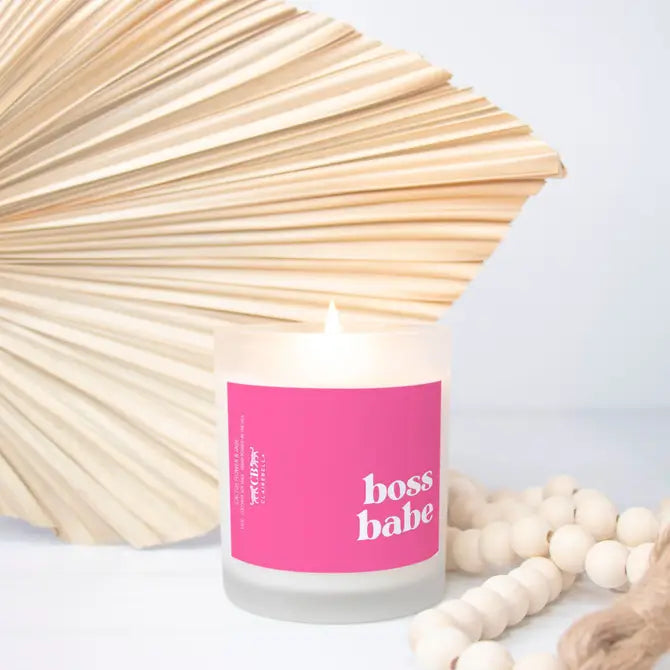 Glass Candle - Boss Babe (Cactus Flower & Jade) from CB Studio